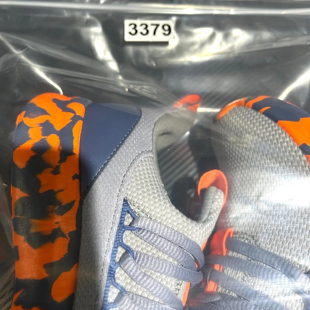 Adidas Lite Racer Adapt 7.0 K Shoes Kids 6 Grey Orange Camo Cloudfoam Sneakers